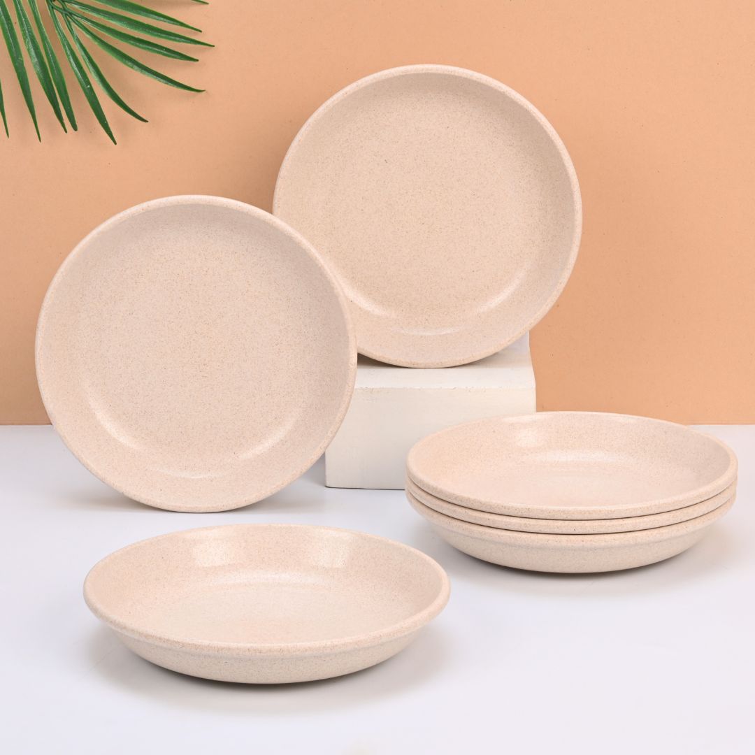 Eha Earth-Friendly Small Plates Set for Snacks | 6 inch Set of 6