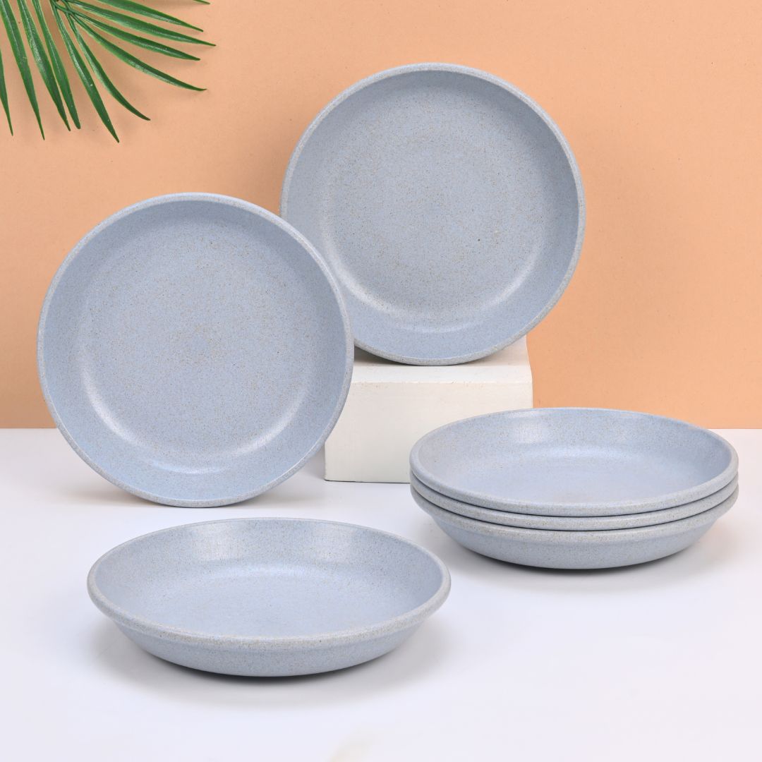 Eha Earth-Friendly Small Plates Set for Snacks | 6 inch Set of 6