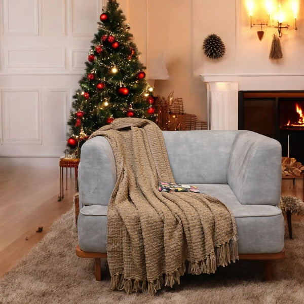 Cozy Haven Premium Chenille Sofa Throw