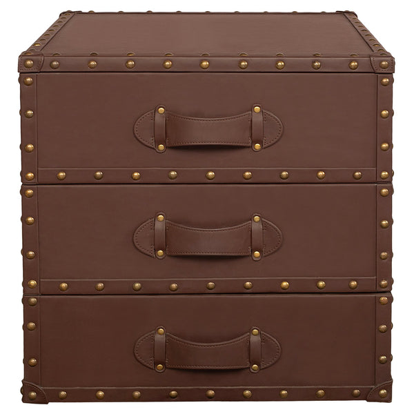 Luxe Leatherette Bedside Table- 50% OFF