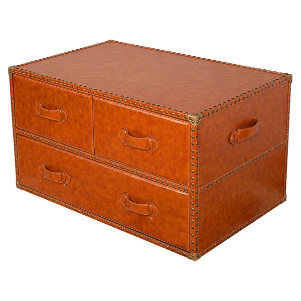 Luxury Vintage Leather Trunk