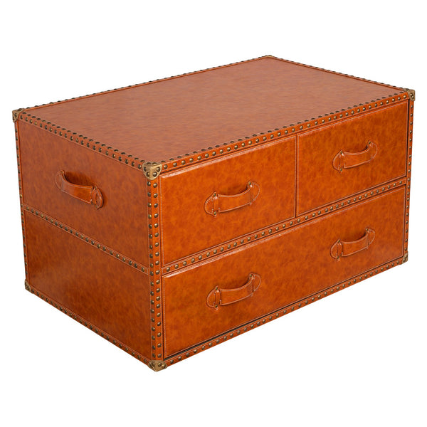 Luxury Vintage Leather Trunk