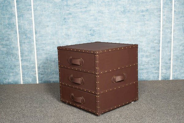 Luxe Leatherette Bedside Table- 50% OFF