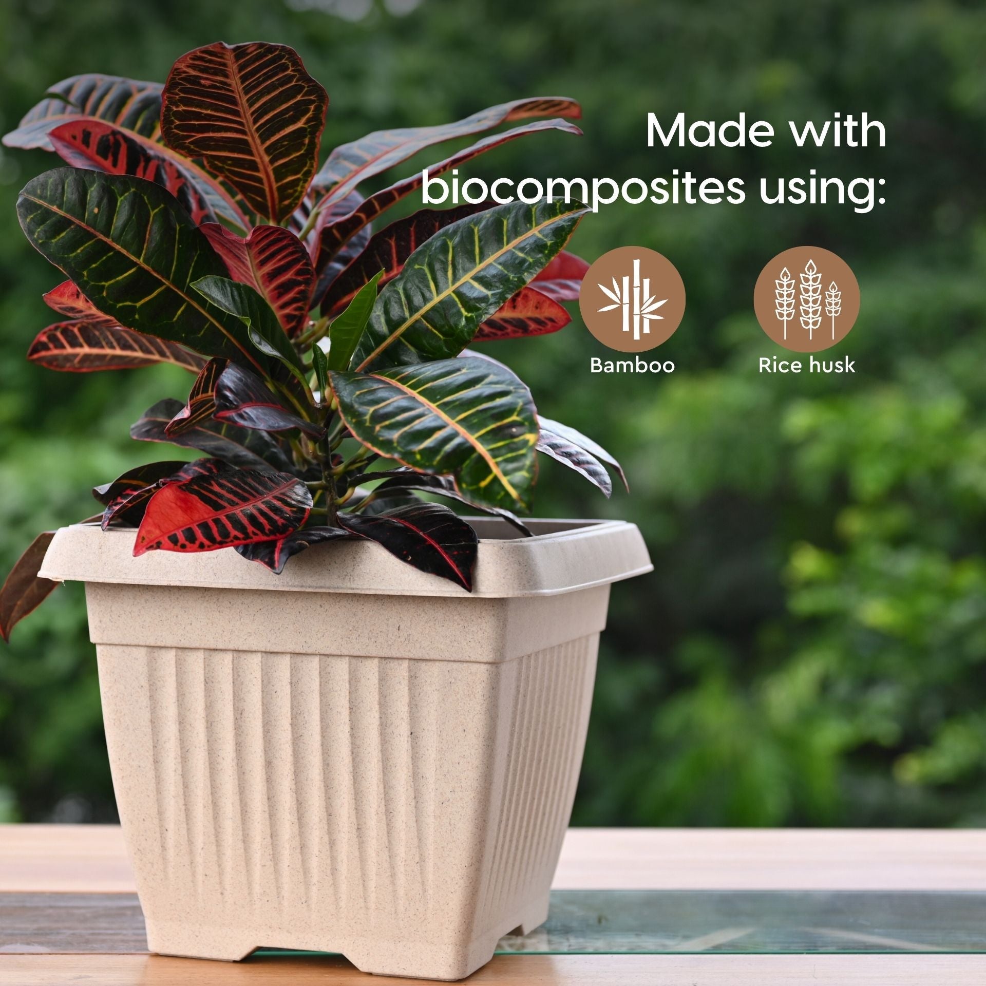 Earth Friendly Planters Bella Square image 3