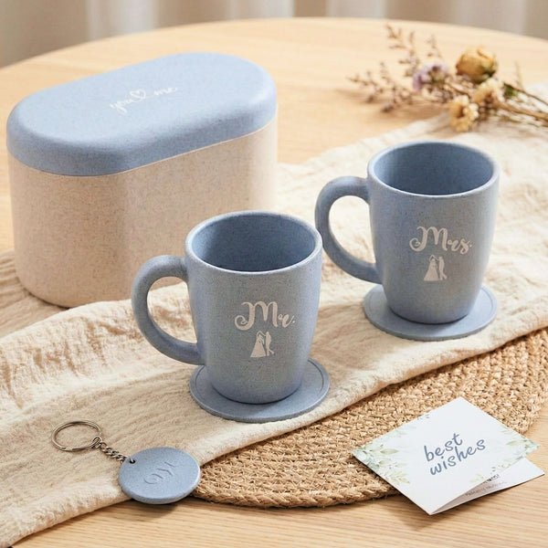 Earth Friendly Mr & Mrs Coffee Mugs For Couple | 300 ml