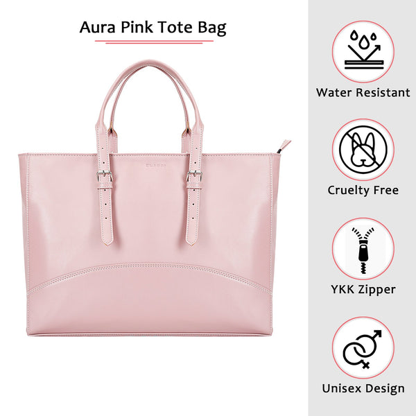 Aura Pink Tote Laptop Bag
