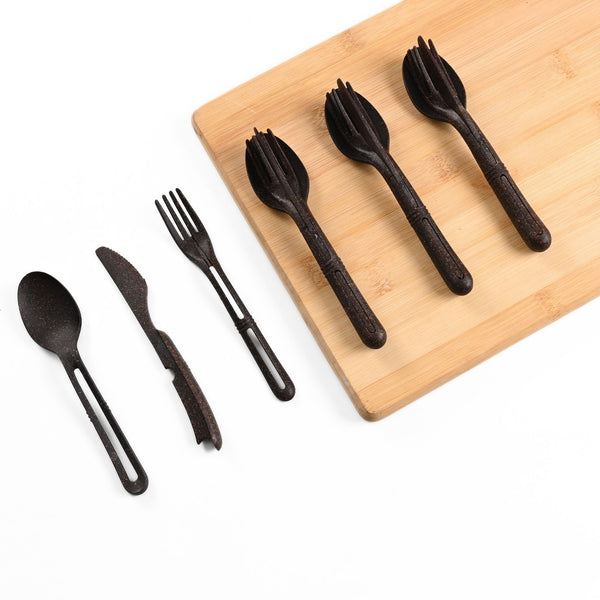 Earth Friendly Small Cutlery Set for Dining Table | Travel Cutlery for Kids Set of 4