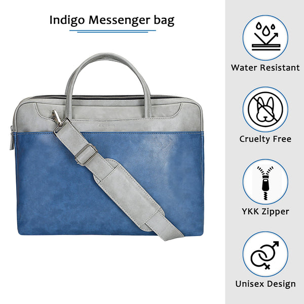 Indigo Messenger Bag