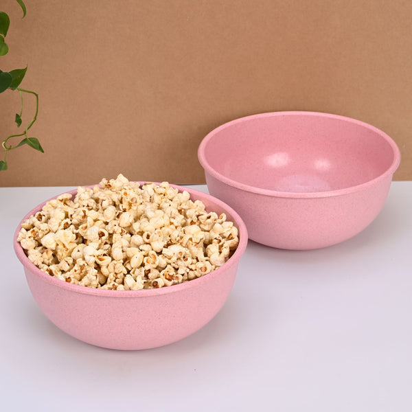 Frosty Mixing Bowls 1800 ml set of 2 | Earth friendly Unbreakable bowls Made with Bamboo Fibers & Rice Husk Fiber