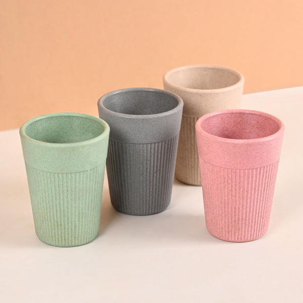 Earth Friendly Statement Chai Cups | Set of 4