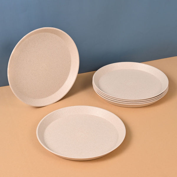 Earth Friendly Small Round Plates for Kids | 8 inch Plate Set of 6