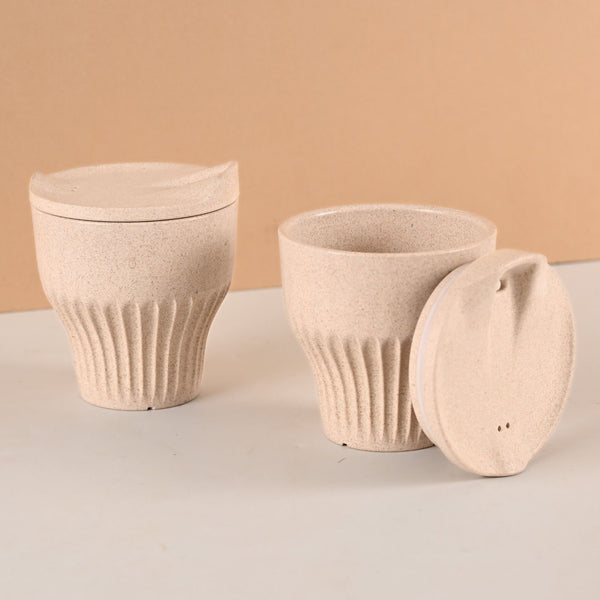 Eha Earth Friendly Rafter Coffee Mug with Lid | Set of 2