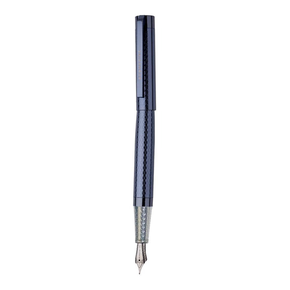 Blue Plate Fountain and Ball Pen Set
