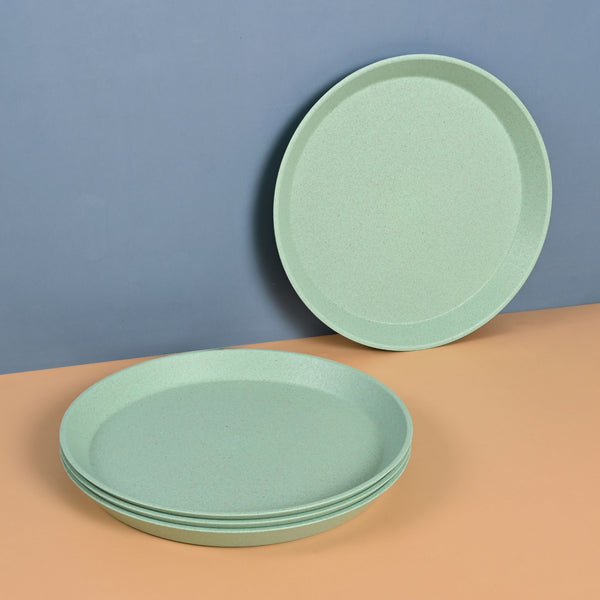 Earth Friendly Small Round Plates for Kids | 8 inch Plate Set of 4