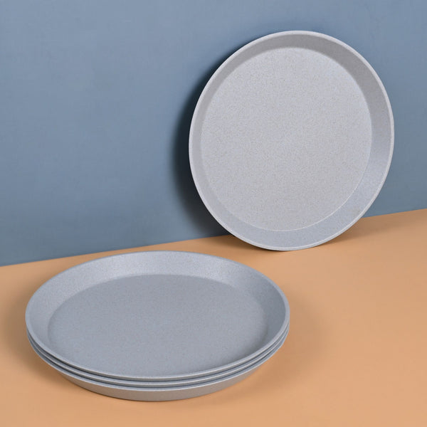 Earth Friendly Small Round Plates for Kids | 8 inch Plate Set of 4