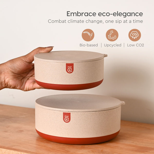 Earth Friendly Terravo Storage Containers For Kitchen | 1200ml, 600ml
