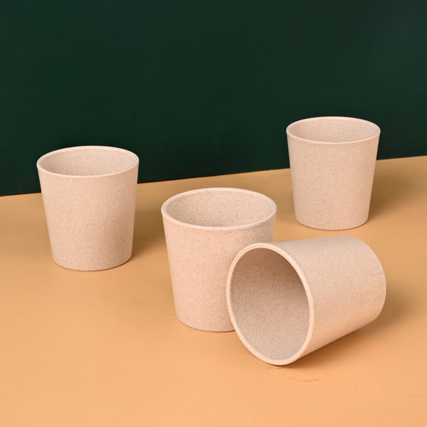 Earth Friendly Small Drinking Glass for Kids | Set of 4