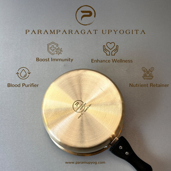 Paramparagat Upyogita Chaitanya Brass Saucepan 2 Liters