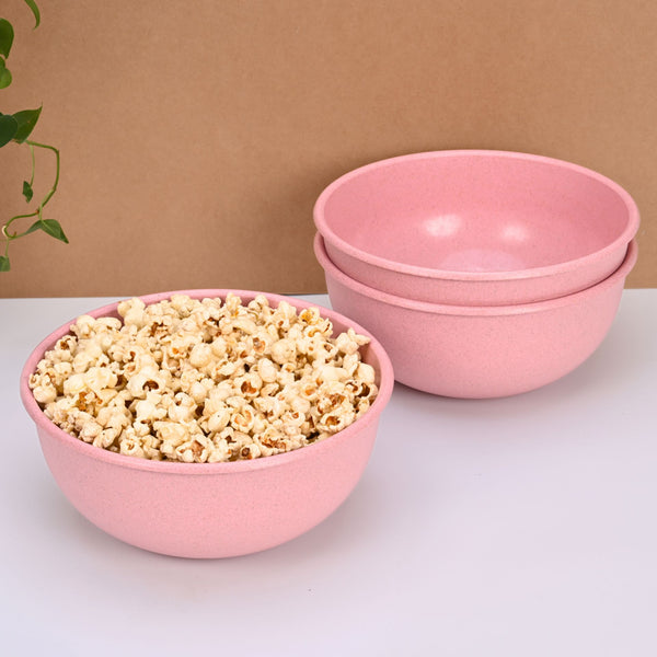 Frosty Mixing Bowl 1800 ml set of 3 | Earth friendly Unbreakable bowls Made with Bamboo Fibers & Rice Husk Fiber