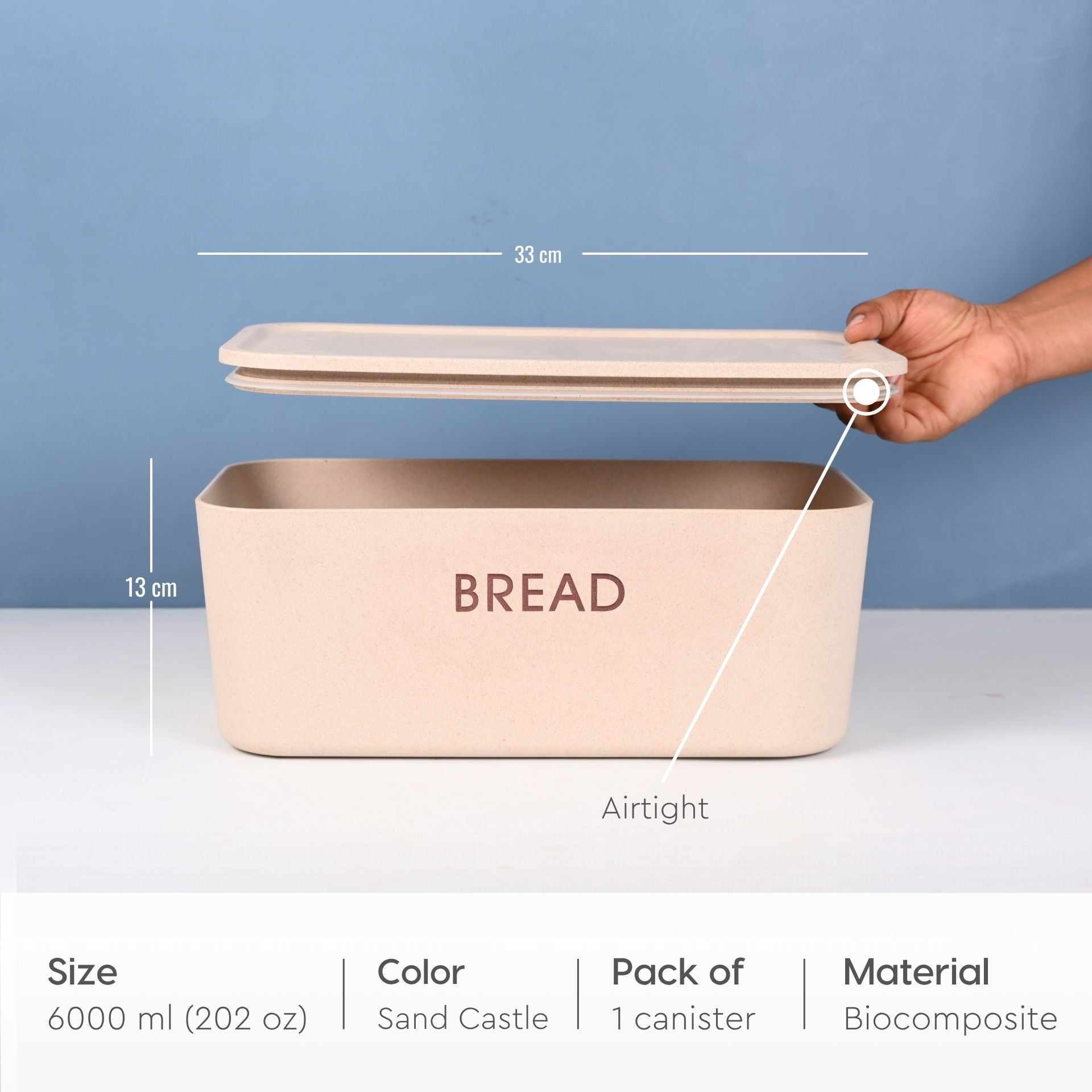 Earth Friendly Multipurpose Storage Bread Box | 1 Unit