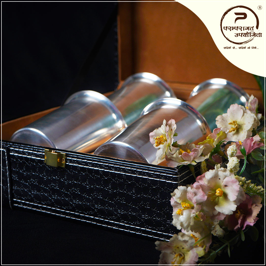 Paramparagat Upyogita Rajsi Senary Glass Set