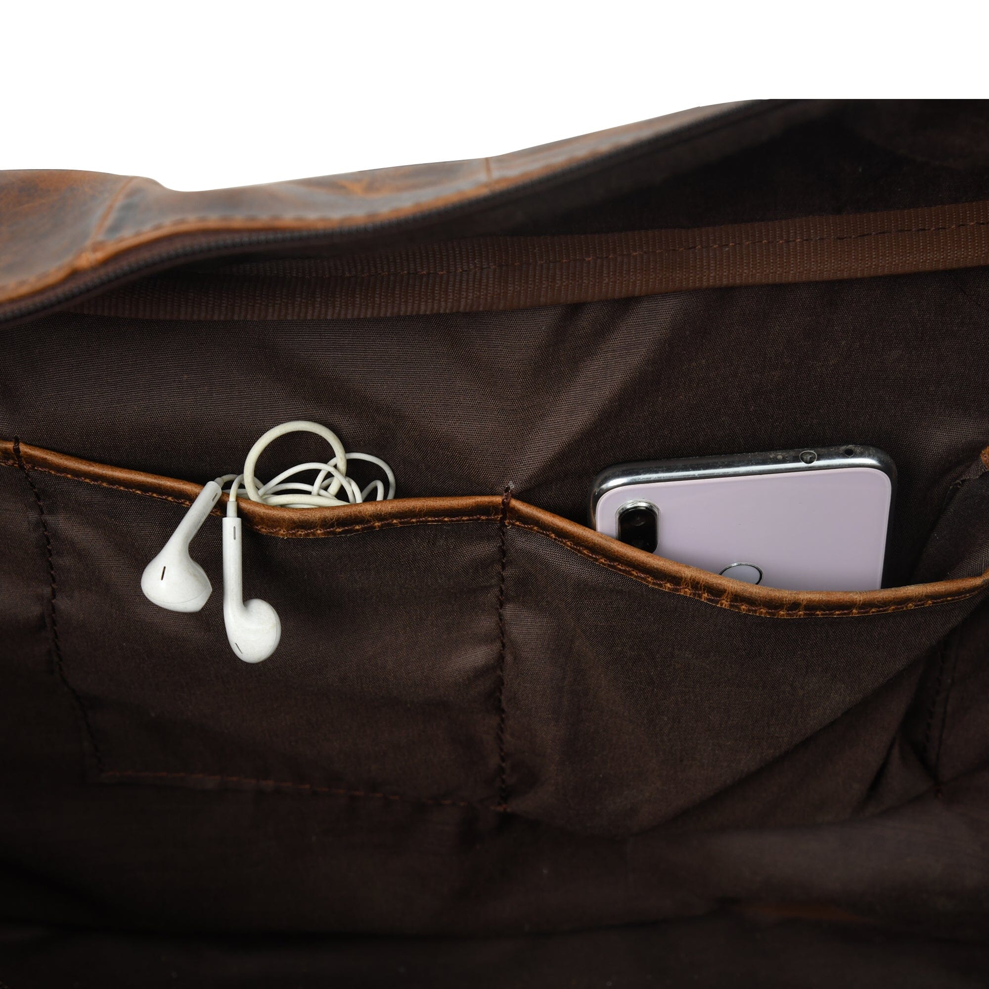 leather duffle bag