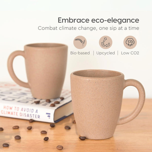 Classic Mug 300 ml | Unbreakable Mugs Made with Rice Husk & Bamboo Fibers