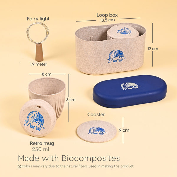 Earth Friendly Gifts For Family and Friends | Elephant Printed Mug and Coasters Set of 2