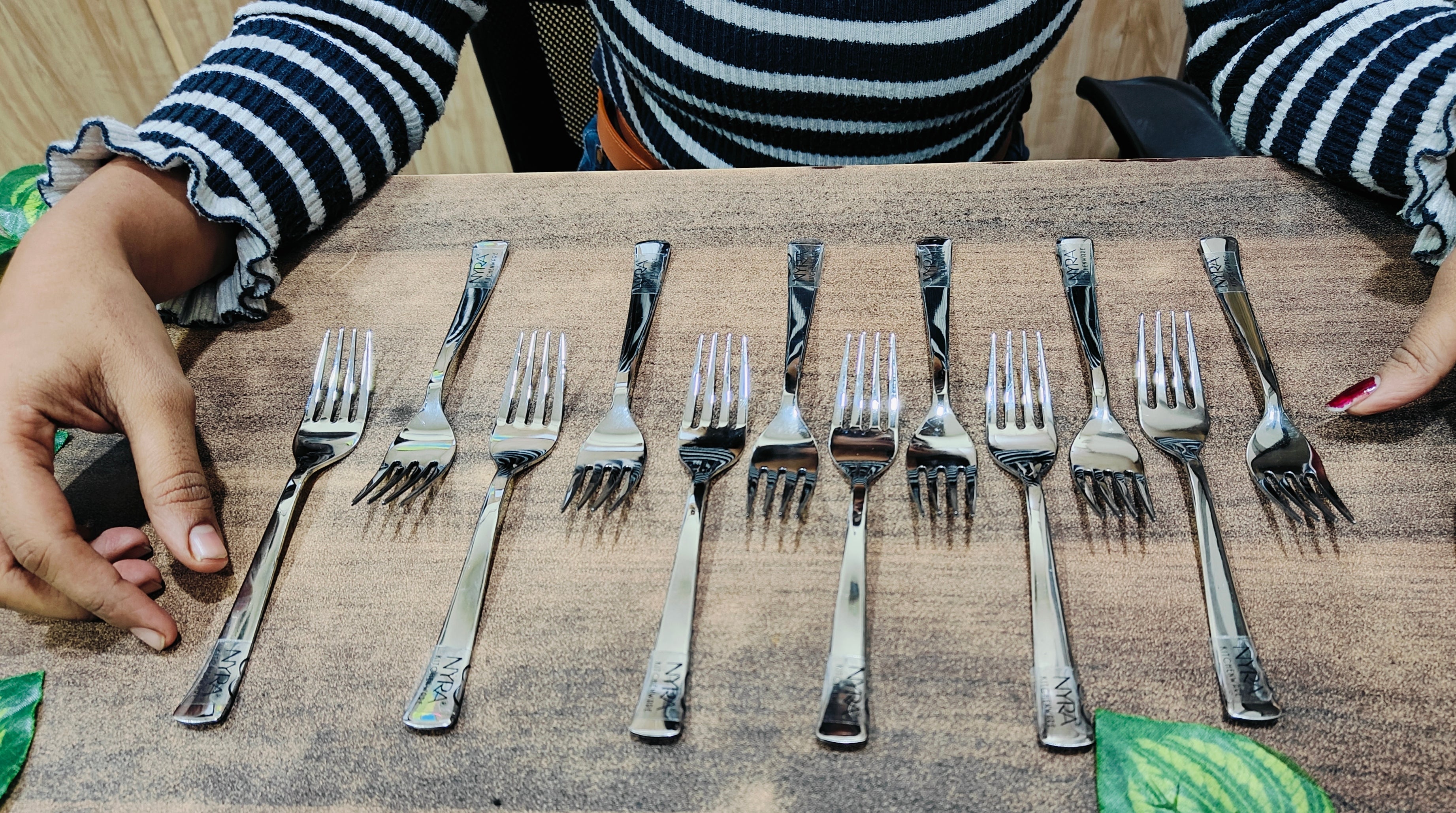 showing Stainless Steel Fork Set