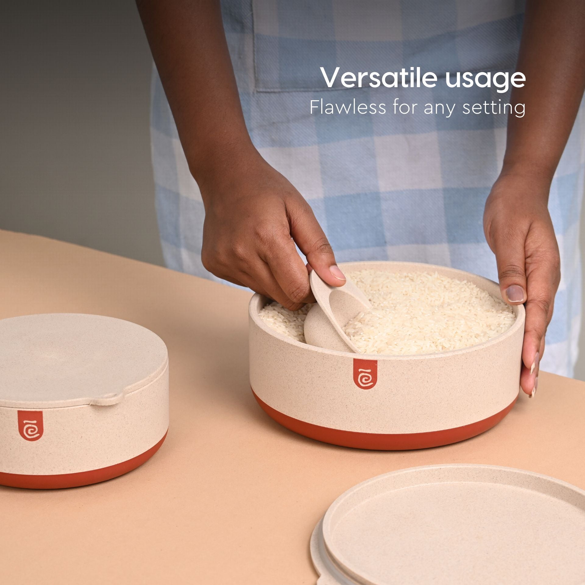 Earth Friendly Terravo Storage Containers For Kitchen | 1200ml, 600ml