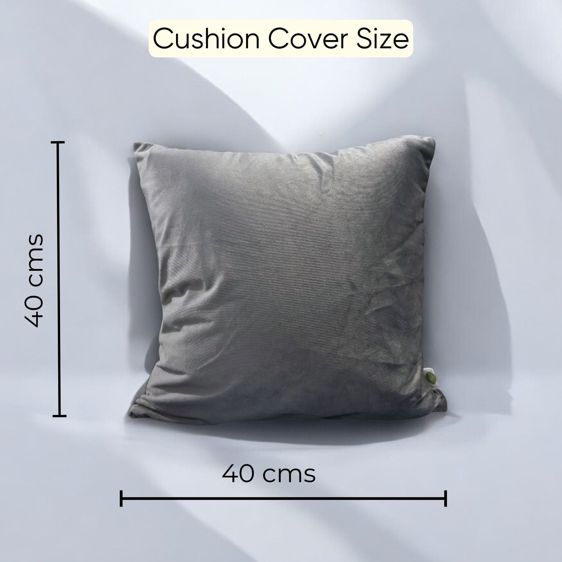 Mystic Grey Velvet Cushion Cover - Set of 2