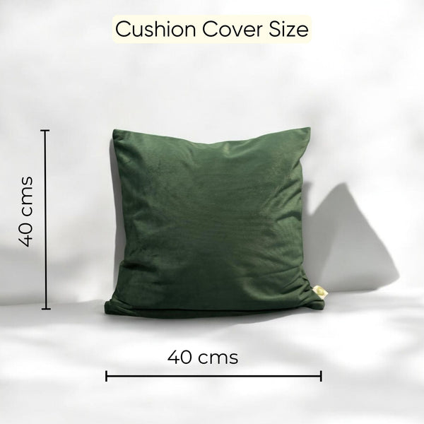 Emerald Enclave Velvet Cushion Cover - Set of 5