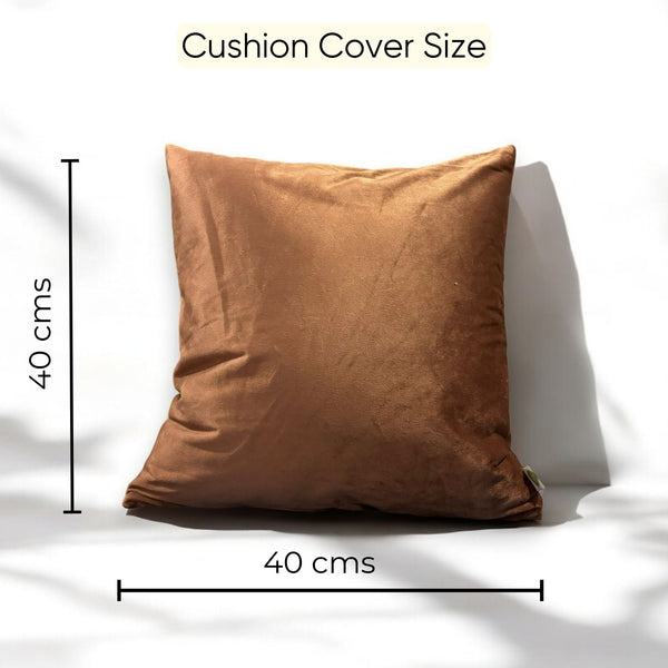 Terracotta Tranquility Velvet Cushion Cover - Set of 3