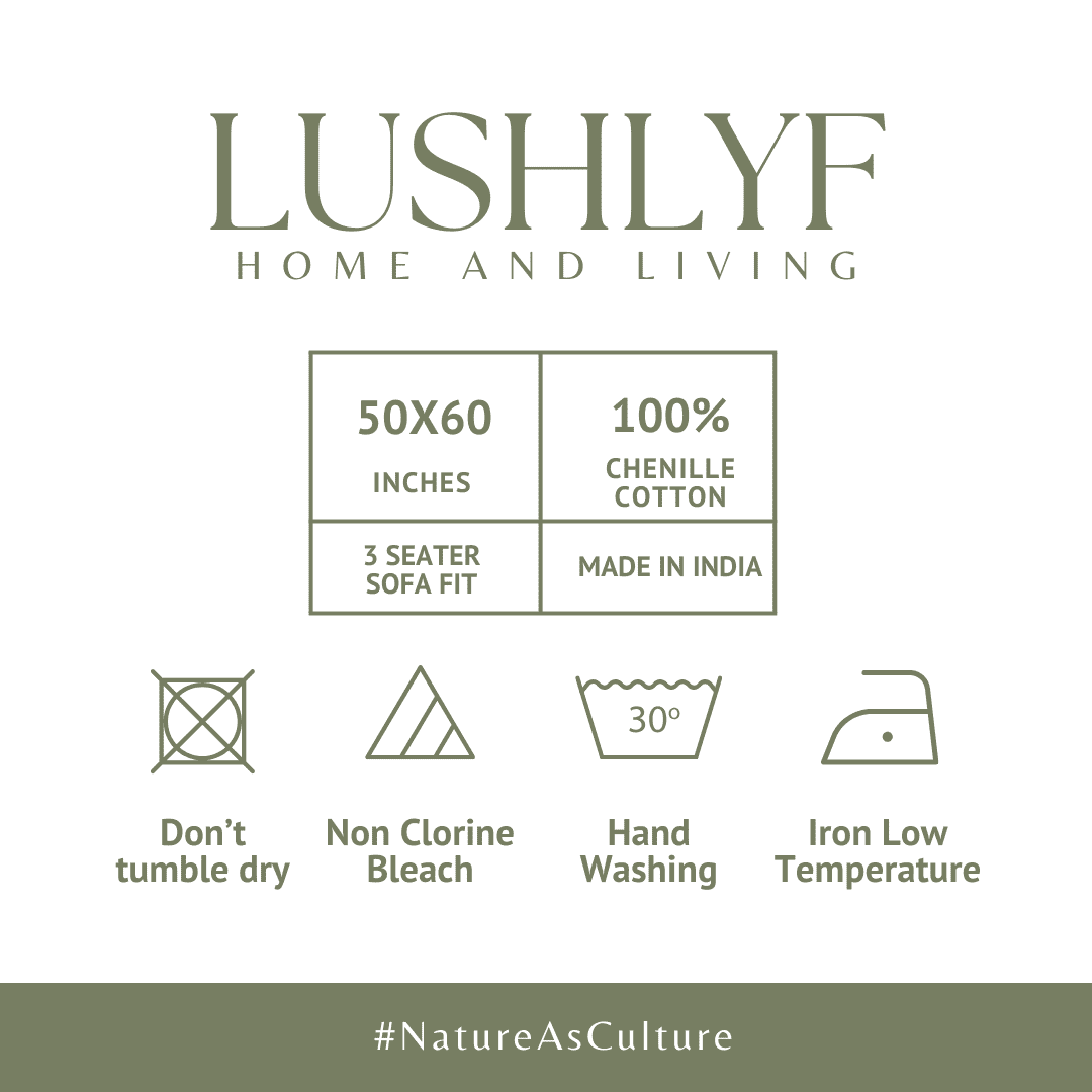 Woven Textured Ivory Sofa Throw