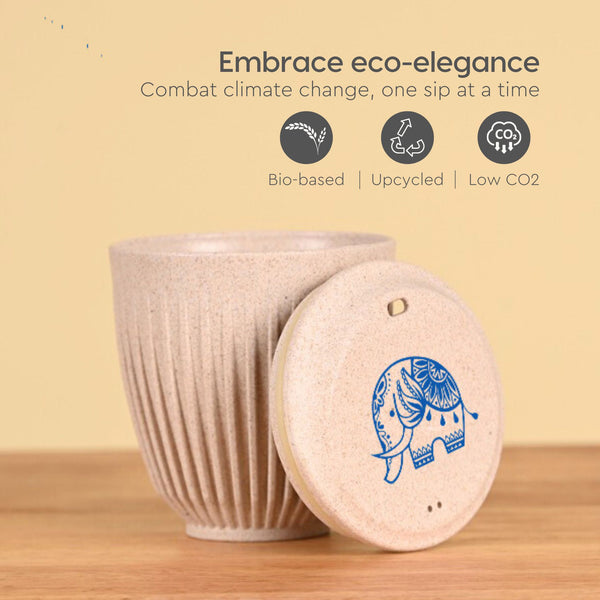 Earth Friendly Gifts For Family and Friends | Elephant Printed Mug and Coasters Set of 2