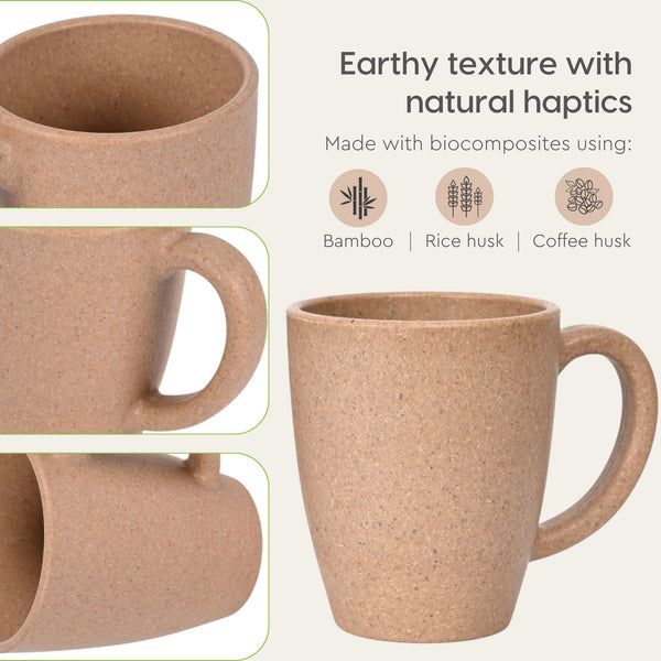 Classic Mug 300 ml | Unbreakable Mugs Made with Rice Husk & Bamboo Fibers