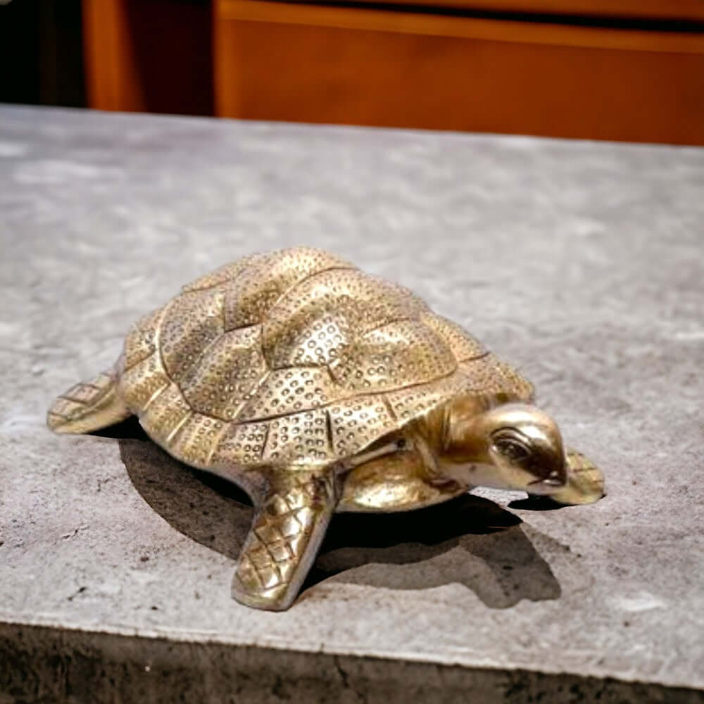 Handmade Vaastu Brass Tortoise Figurine