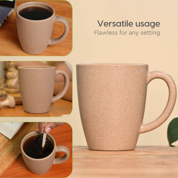 Classic Mug 300 ml | Unbreakable Mugs Made with Rice Husk & Bamboo Fibers