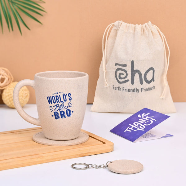 Eha Earth- Friendly Worlds Best Bro Coffee Mug | birthday gift for brother