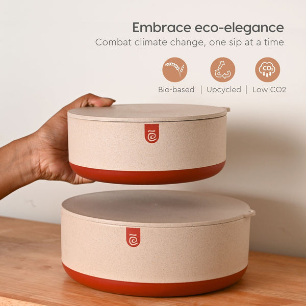 Earth Friendly Terravo Storage Containers For Kitchen | 2200 ml, 1200ml
