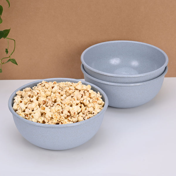 Frosty Mixing Bowl 1800 ml set of 3 | Earth friendly Unbreakable bowls Made with Bamboo Fibers & Rice Husk Fiber