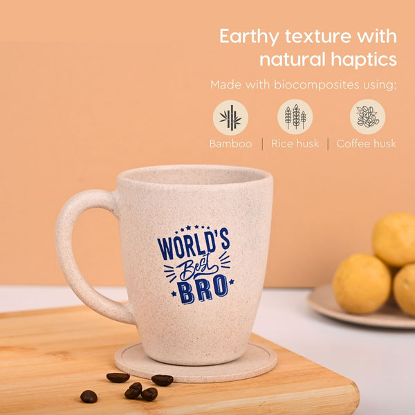 Eha Earth- Friendly Worlds Best Bro Coffee Mug | birthday gift for brother