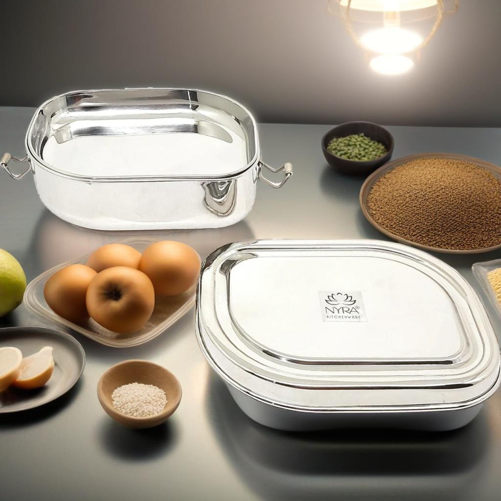 Stainless Steel Double Decker Lunch Box 