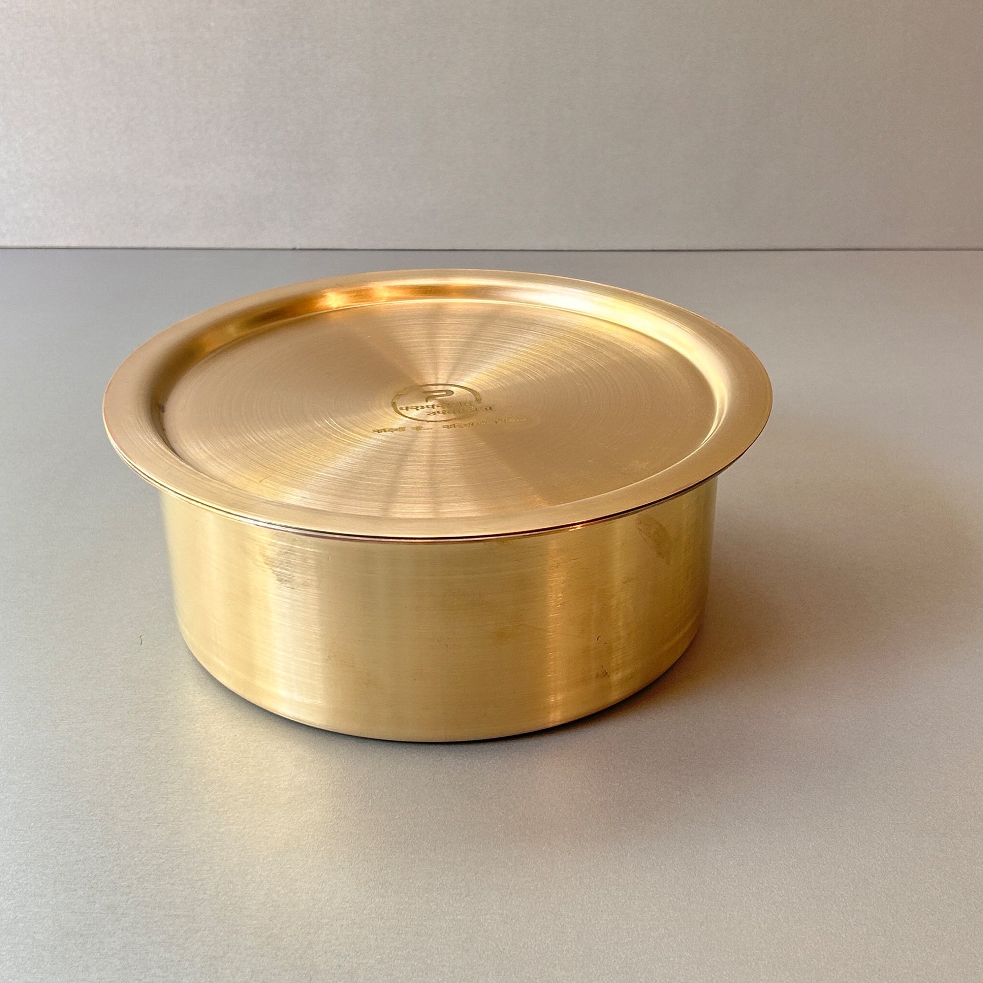 Paramparagat Upyogita Chaitanya Brass Tope (Bhagona) 3.5Ltr. With Lid