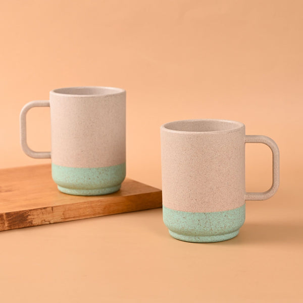 Earth Friendly Dual Java Coffee Mug | Set of 2