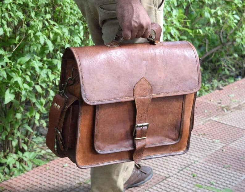 Vintage Large Leather Messenger Bag Classy Leather Bags Bags