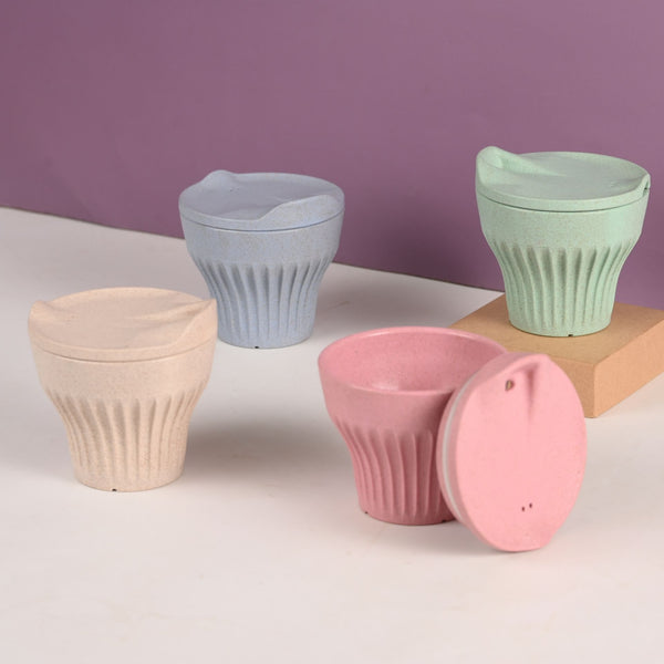 Earth Friendly Rafter Coffee Mug with Lid | Set of 4