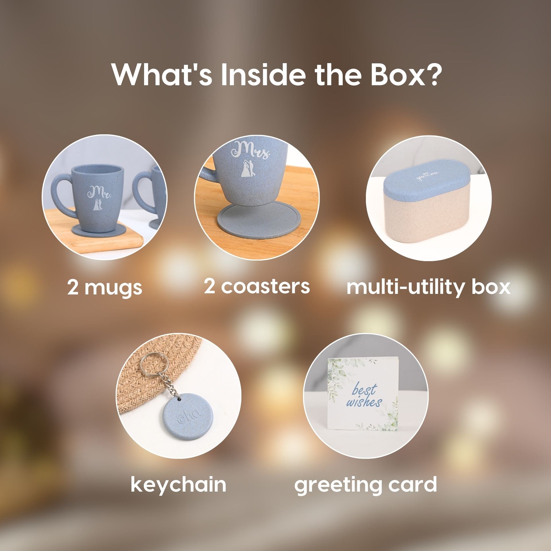 Earth Friendly Mr & Mrs Coffee Mugs For Couple | 300 ml