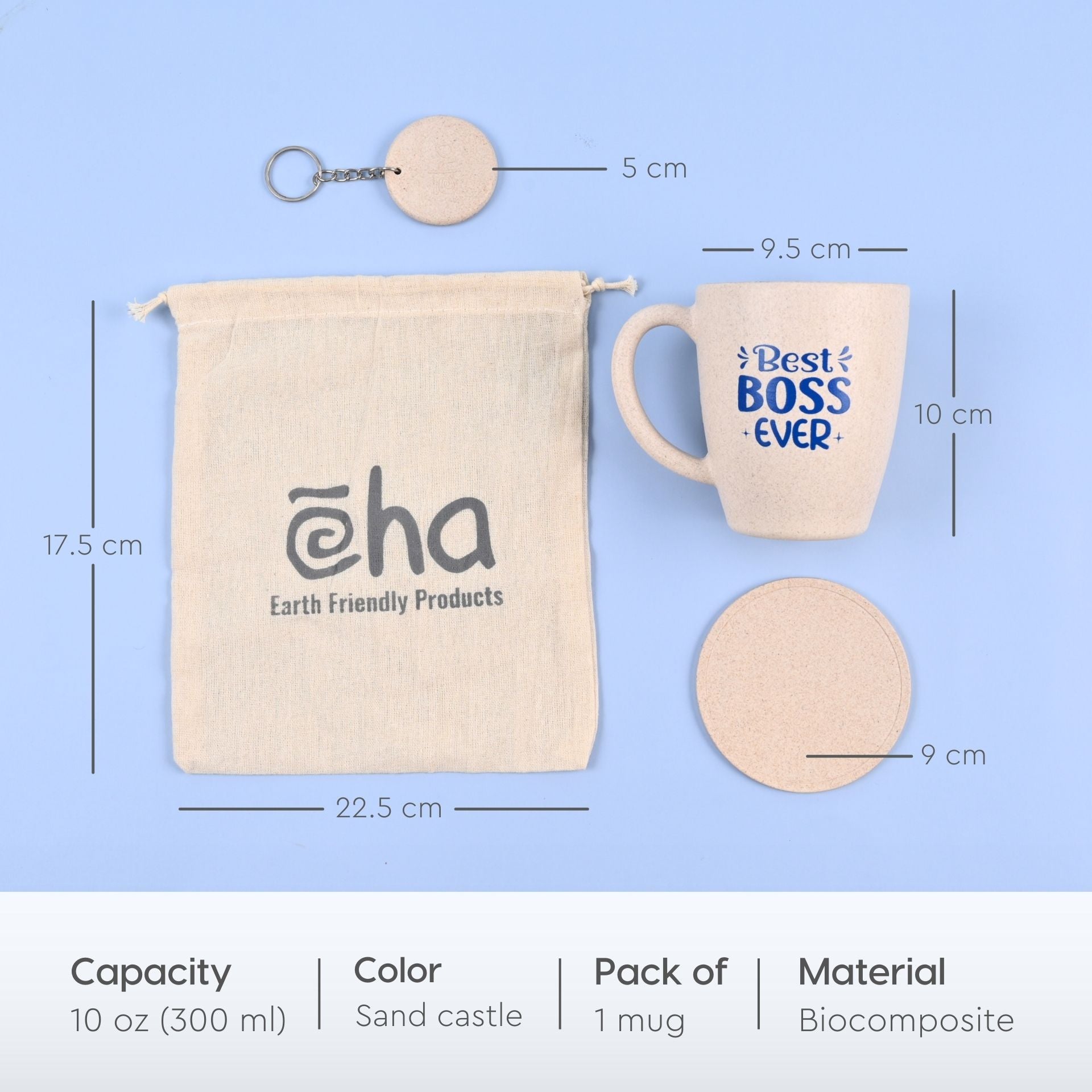 Eha Earth Friendly Best Boss Ever Mugs For Coffee | Gift Items For Boss