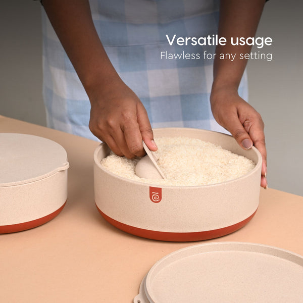 Earth Friendly Terravo Storage Containers For Kitchen | 2200 ml, 1200ml